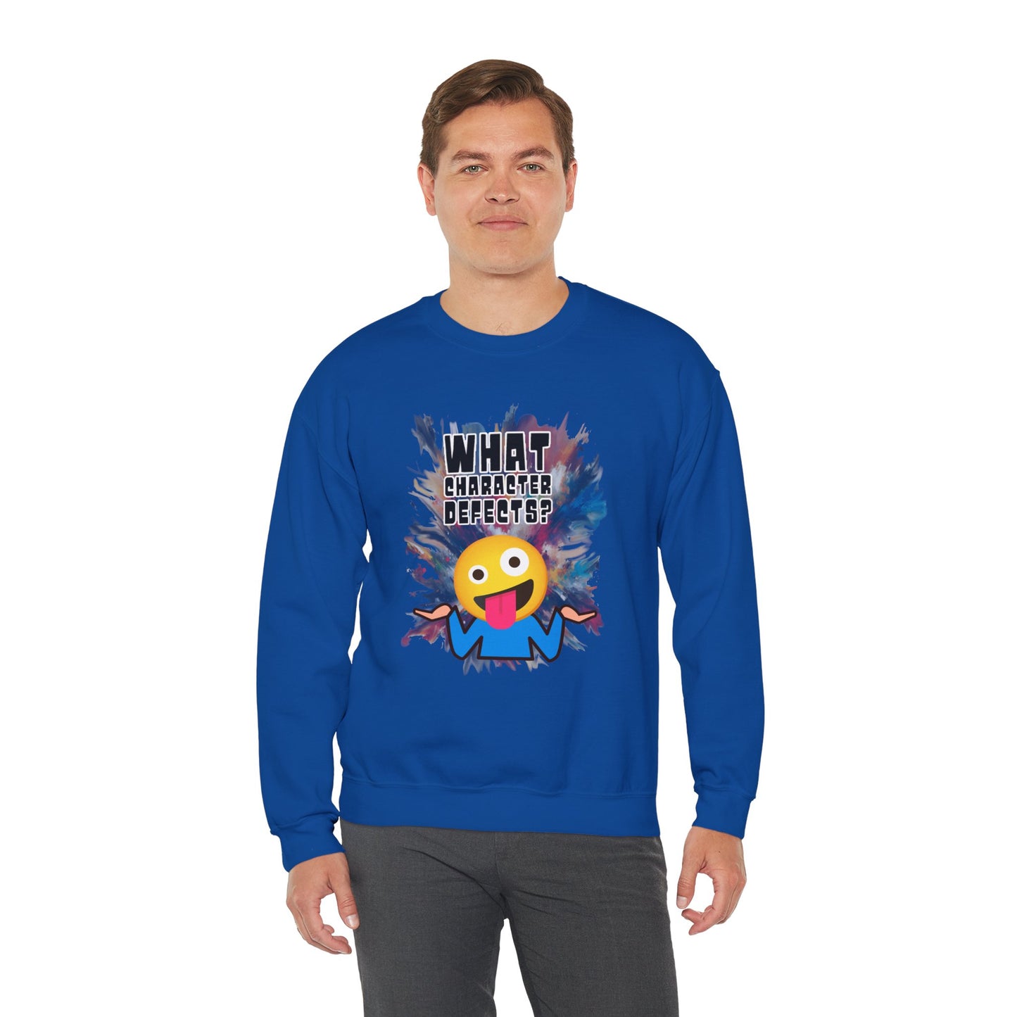 What Character Defects? Unisex Heavy Blend™ Crewneck Sweatshirt