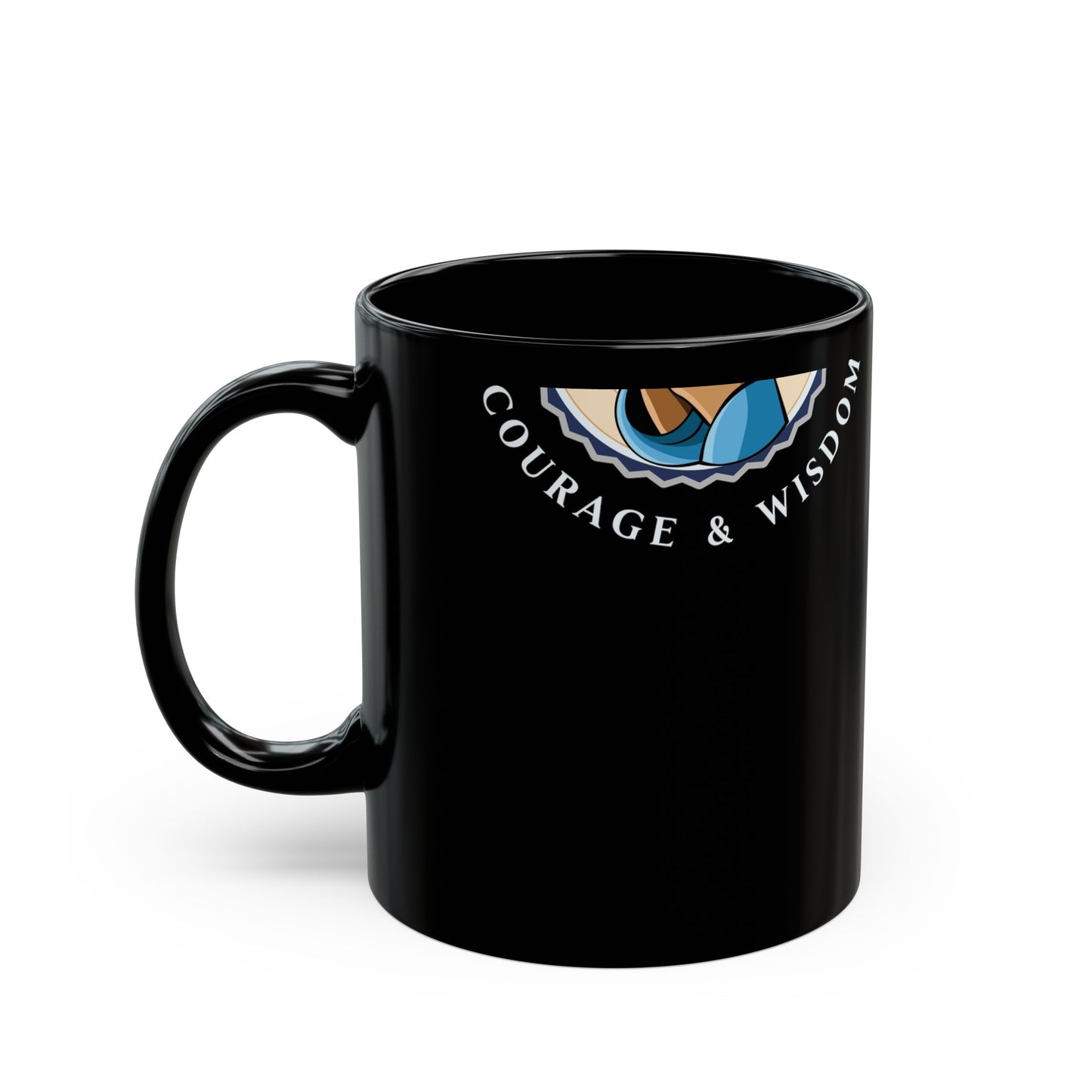 Serenity Courage Wisdom Black Mug (11oz)