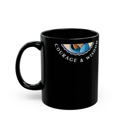 Serenity Courage Wisdom Black Mug (11oz)