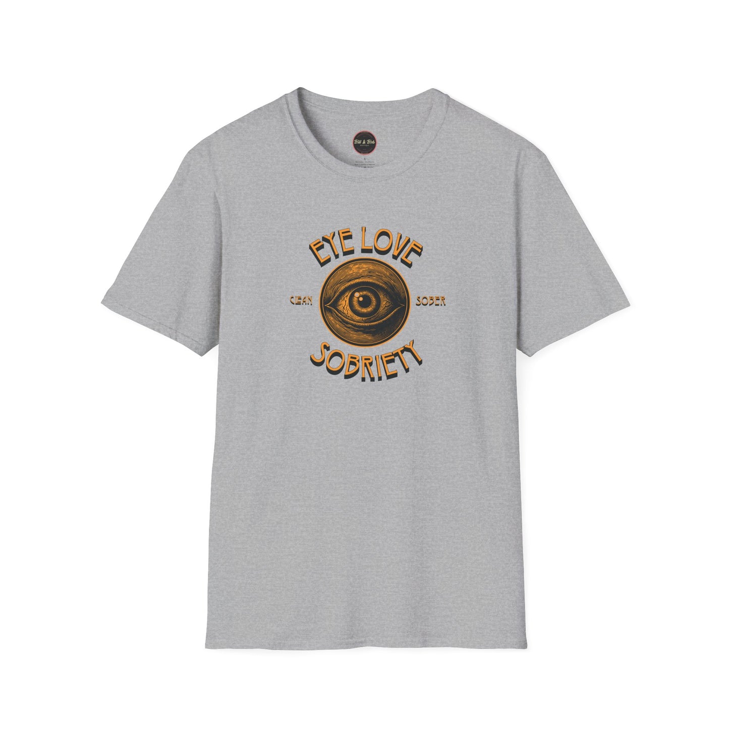 Eye Love Sobriety Unisex Softstyle T-Shirt