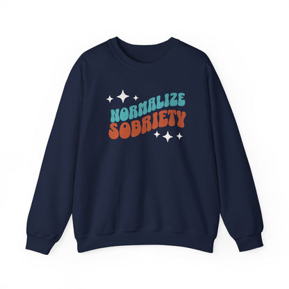 Normalize Sobriety Unisex Heavy Blend™ Crewneck Sweatshirt