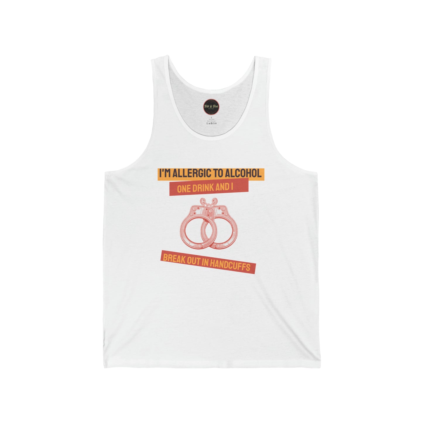 Break Out in Handcuffs Unisex Jersey Tank