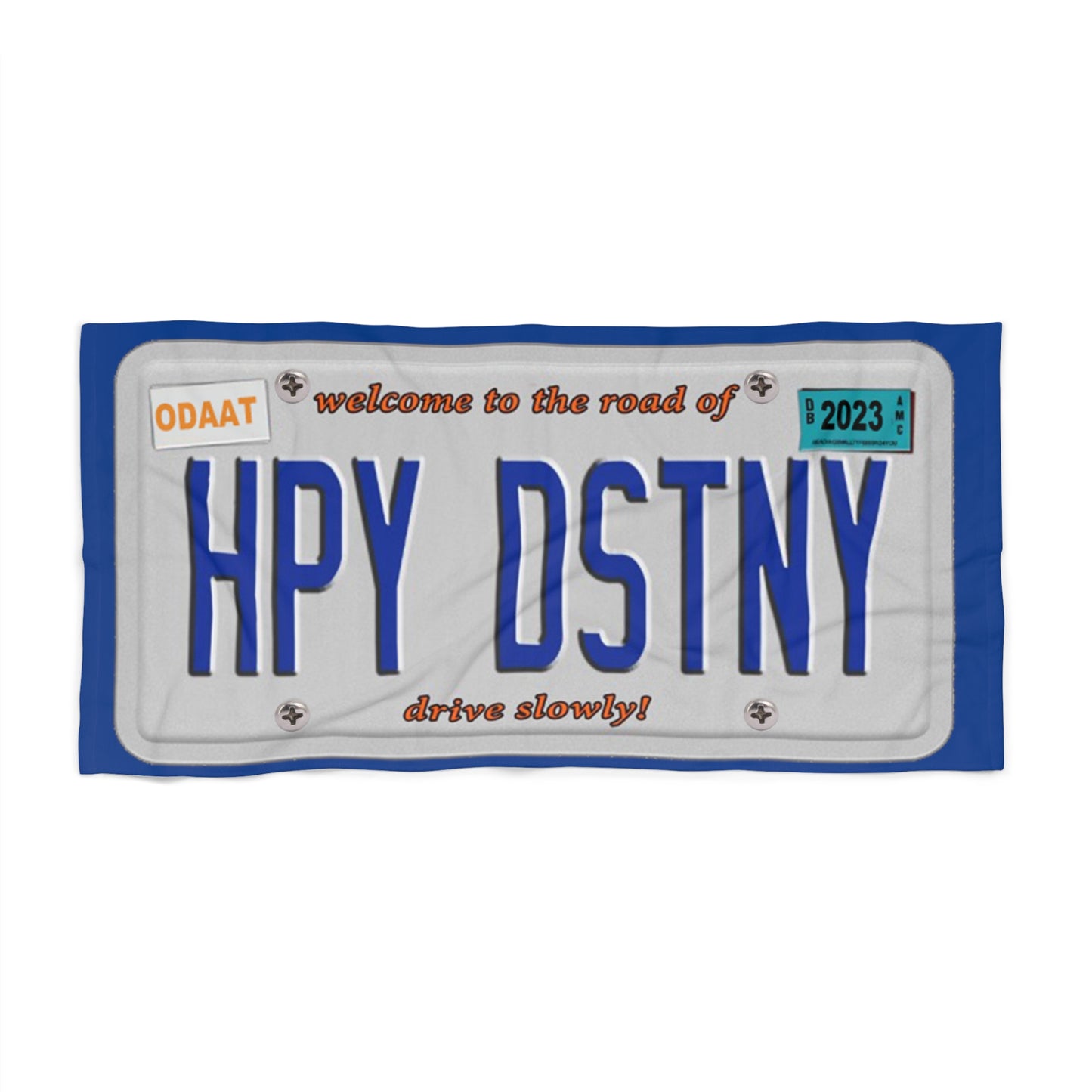 License Plate Beach Towel