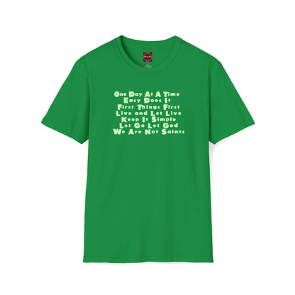12-Step Slogans Unisex Softstyle T-Shirt