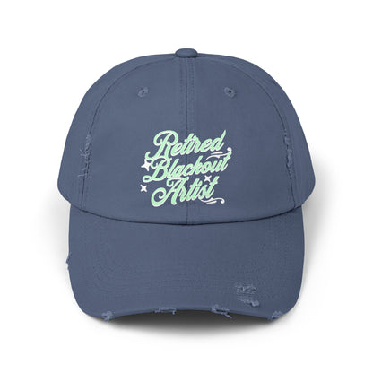 Retired Blackout Artist Unisex Distressed Cap