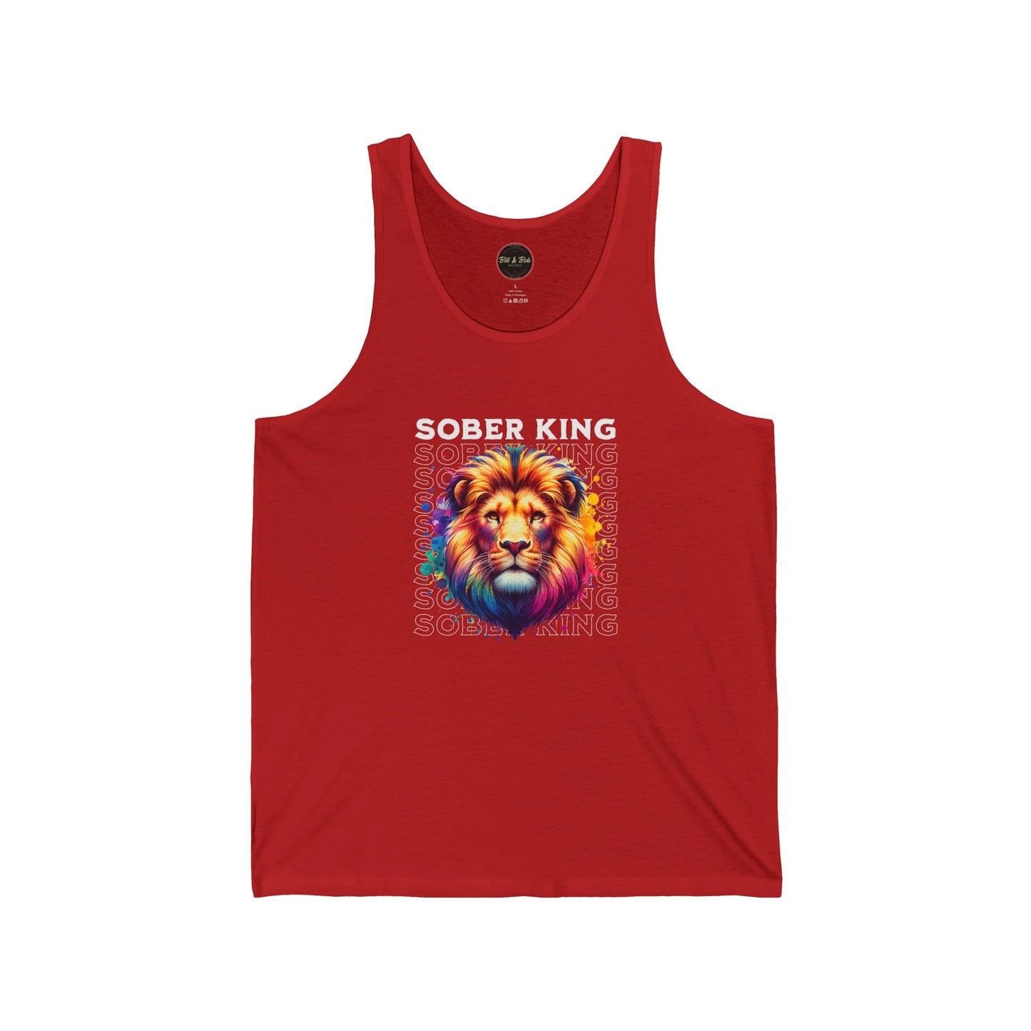 Sober King Unisex Jersey Tank