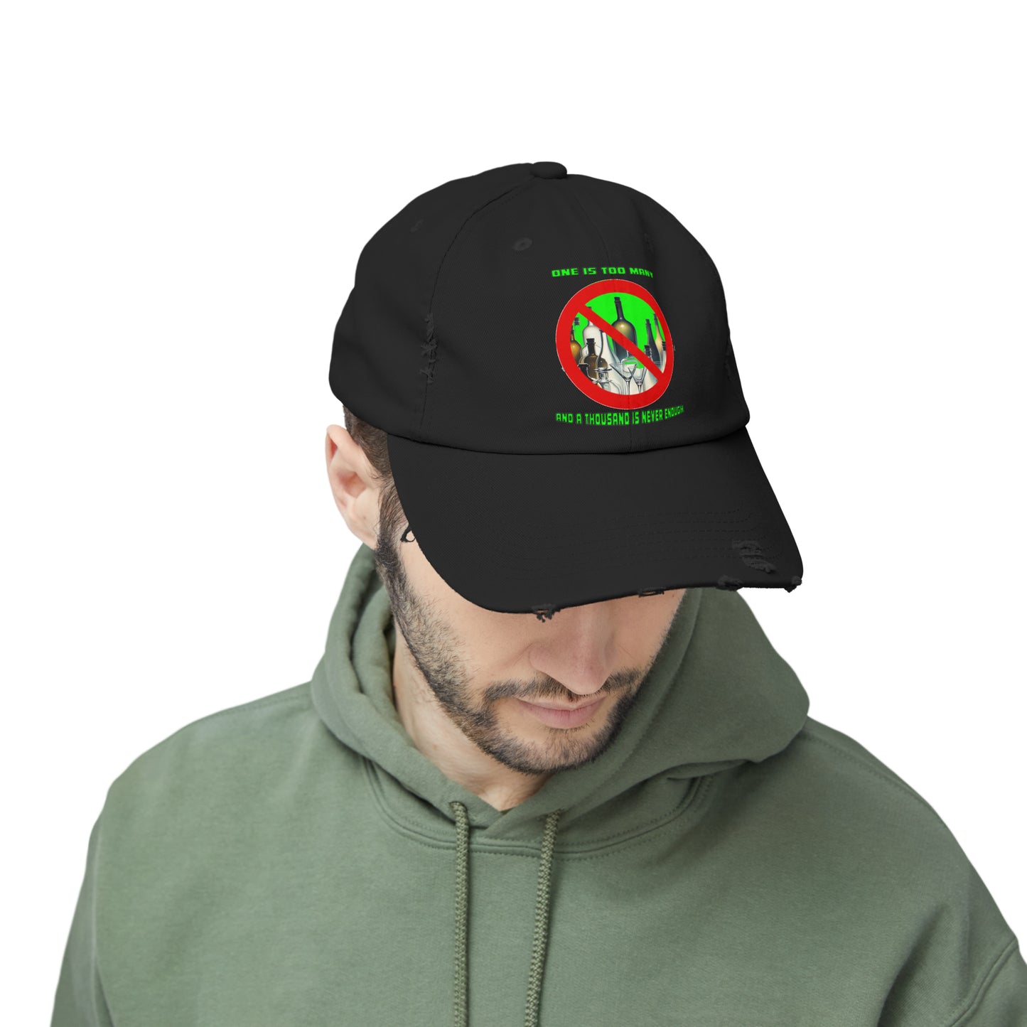 One is Too Many Unisex Distressed Cap