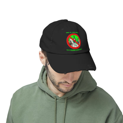 One is Too Many Unisex Distressed Cap