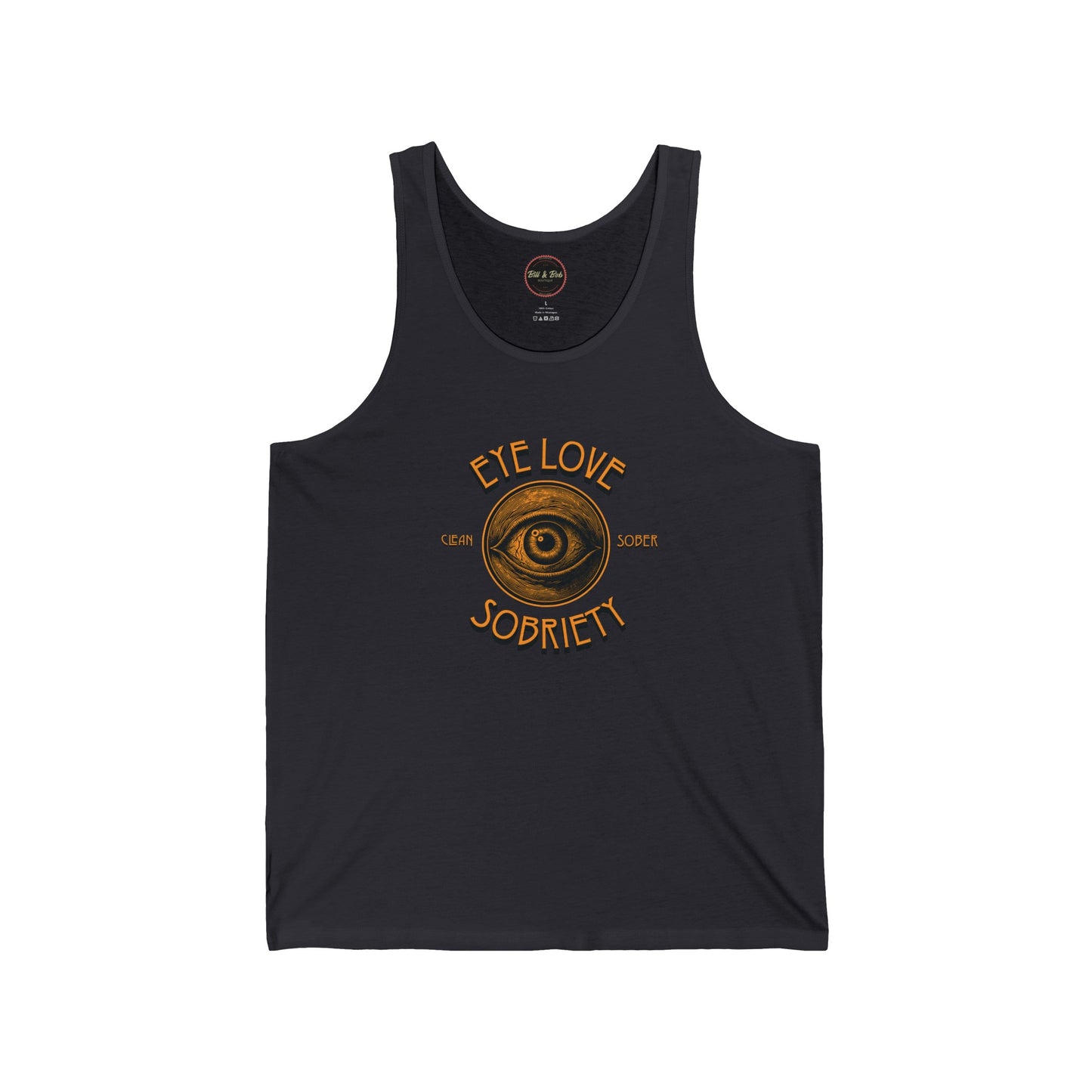 Eye Love Sobriety Unisex Jersey Tank