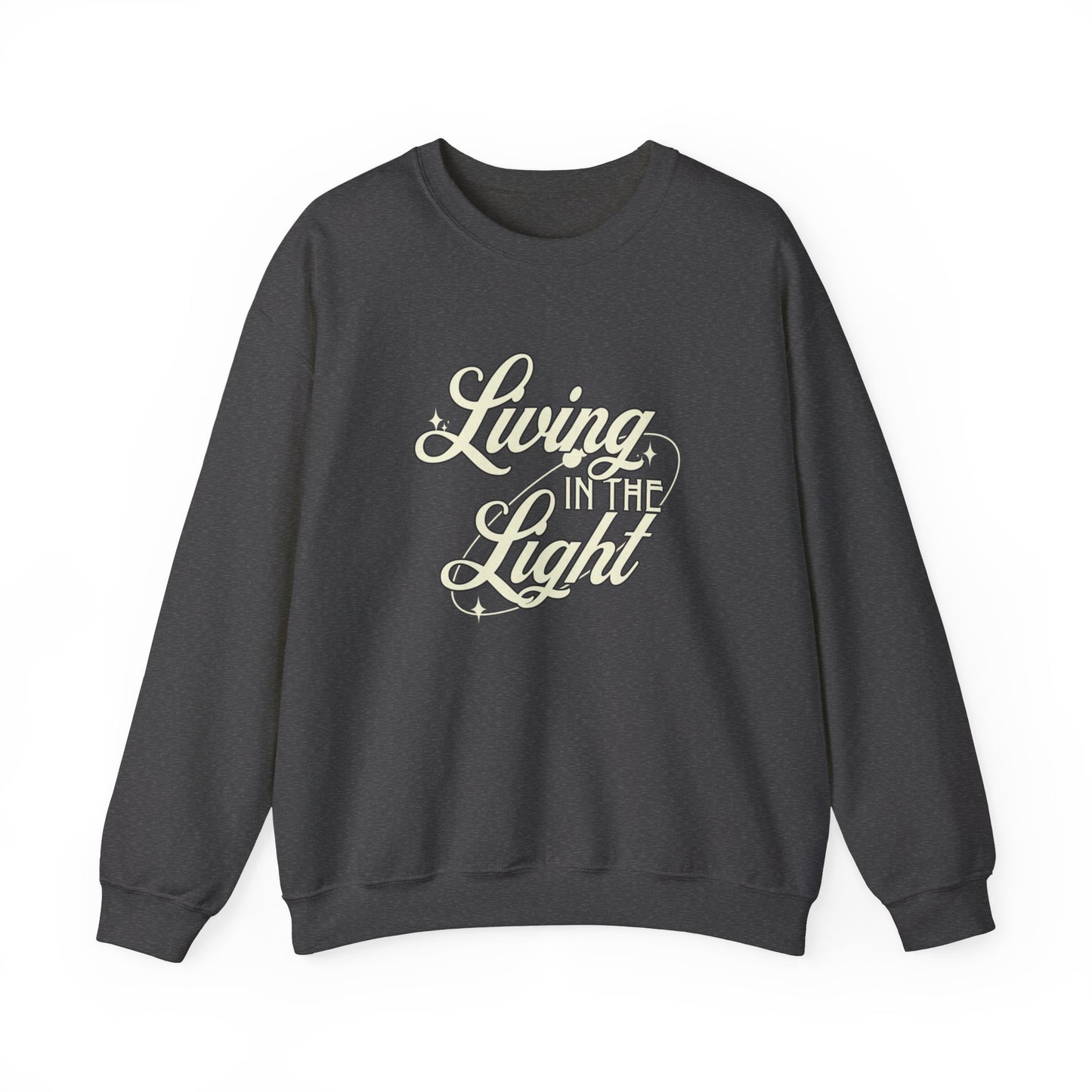 Living in the Light Unisex Heavy Blend™ Crewneck Sweatshirt