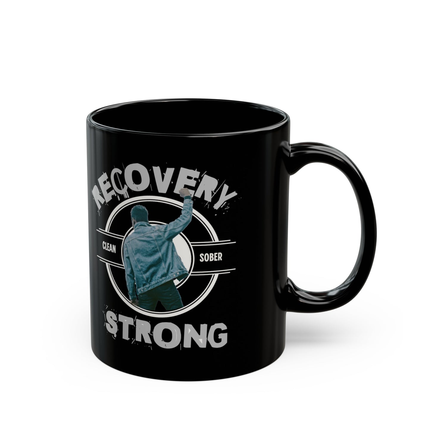 Recovery Strong Black Mug (11oz, 15oz)