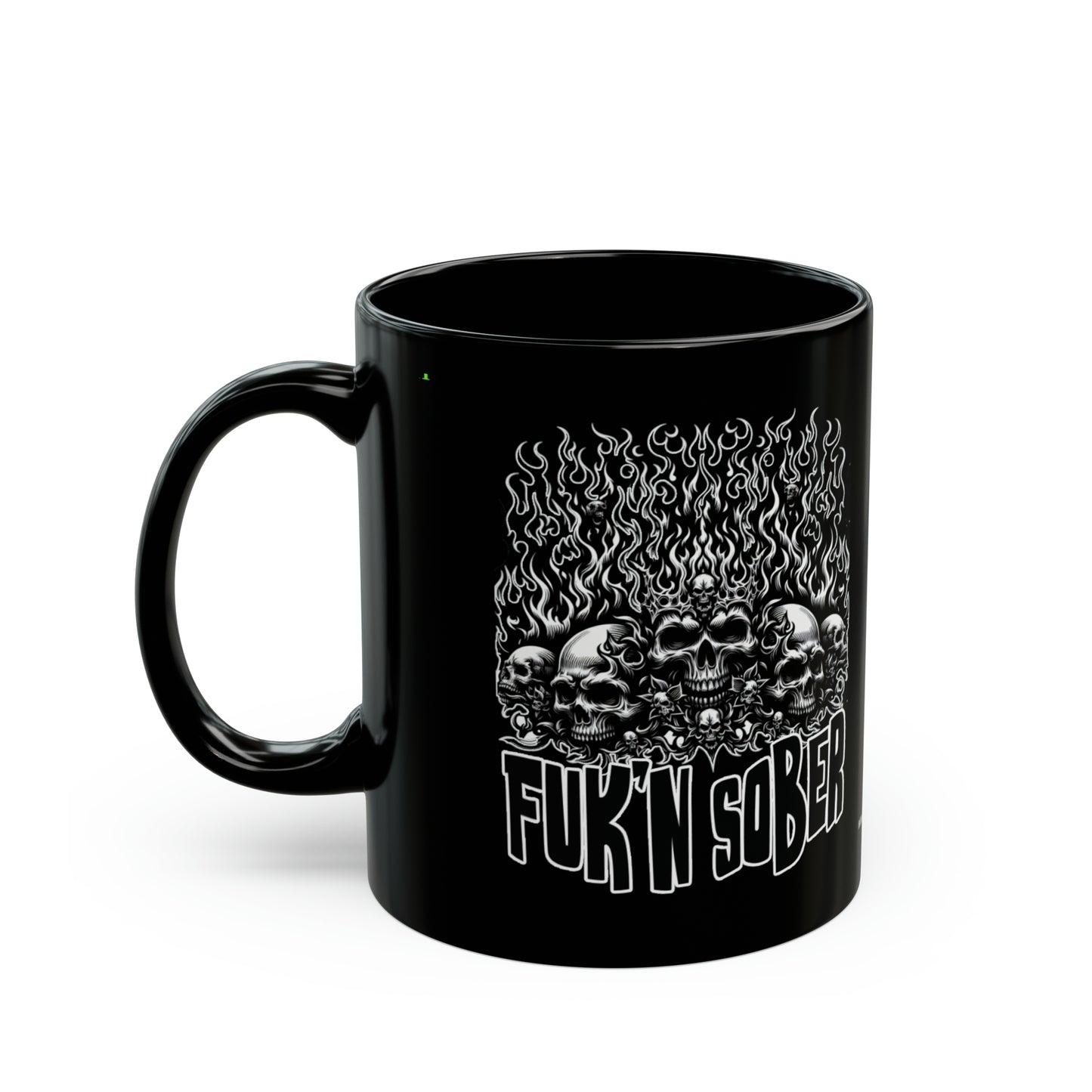 Fuk'n Sober Black Mug (11oz, 15oz)