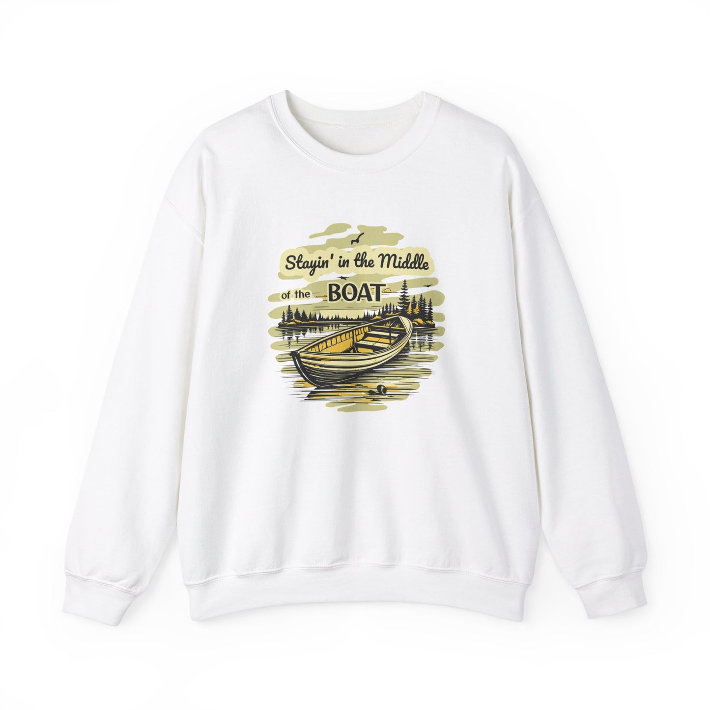 Middle of the Boat Unisex Heavy Blend™ Crewneck Sweatshirt