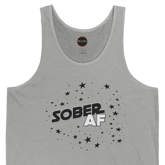 Sober AF Unisex Jersey Tank