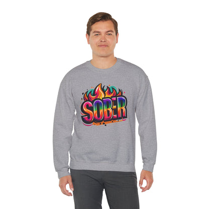 Sober Flames Unisex Heavy Blend™ Crewneck Sweatshirt