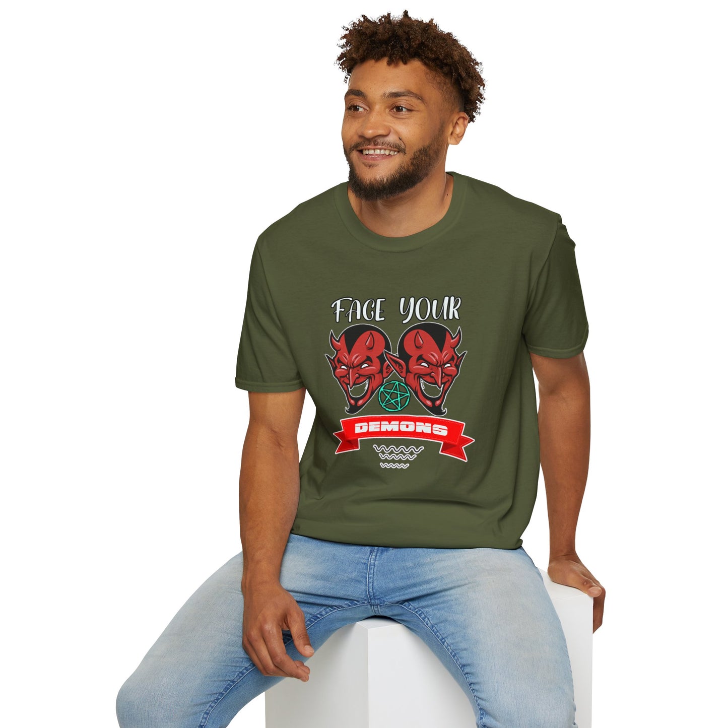 Face Your Demons Unisex Softstyle T-Shirt