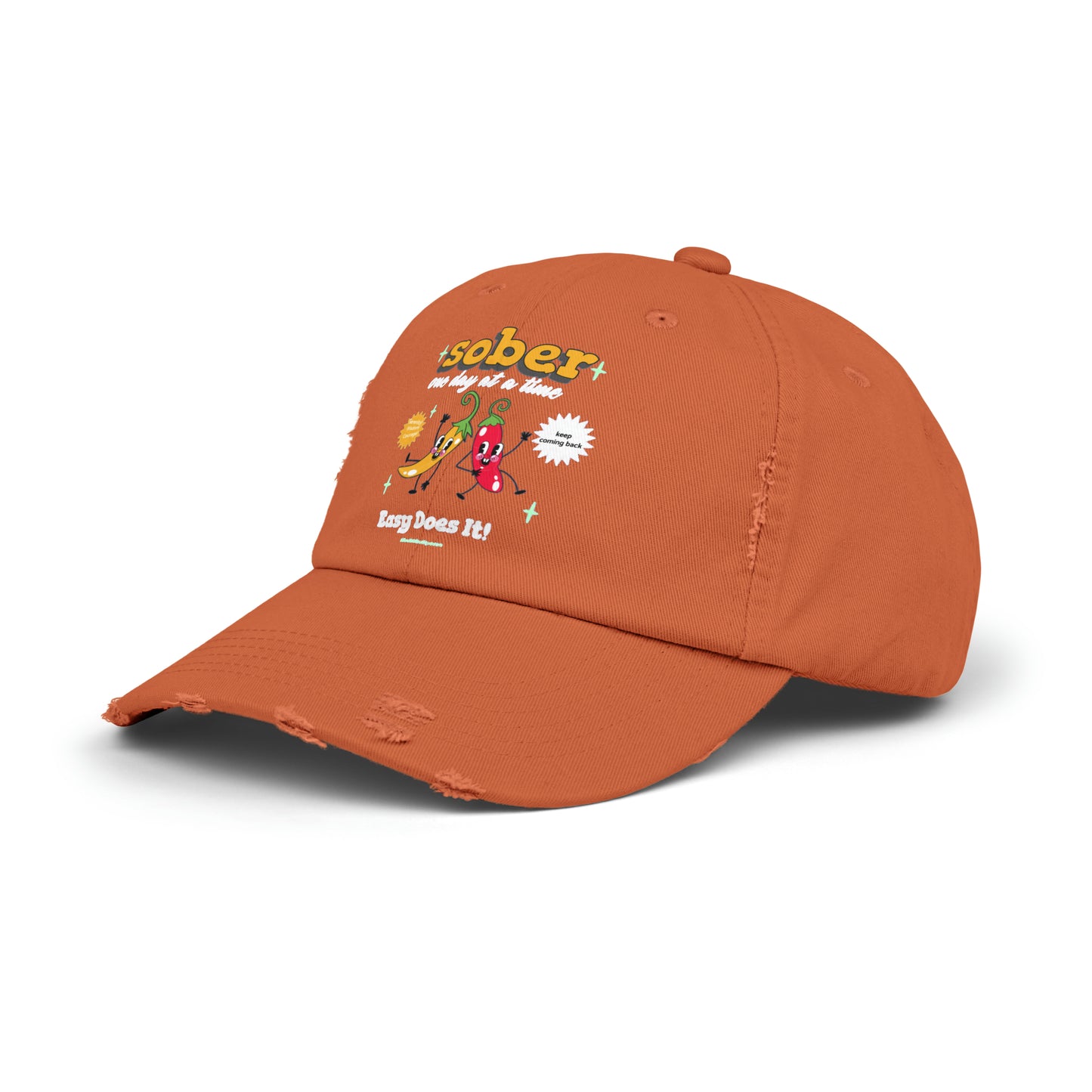 Silly Sober Unisex Distressed Cap