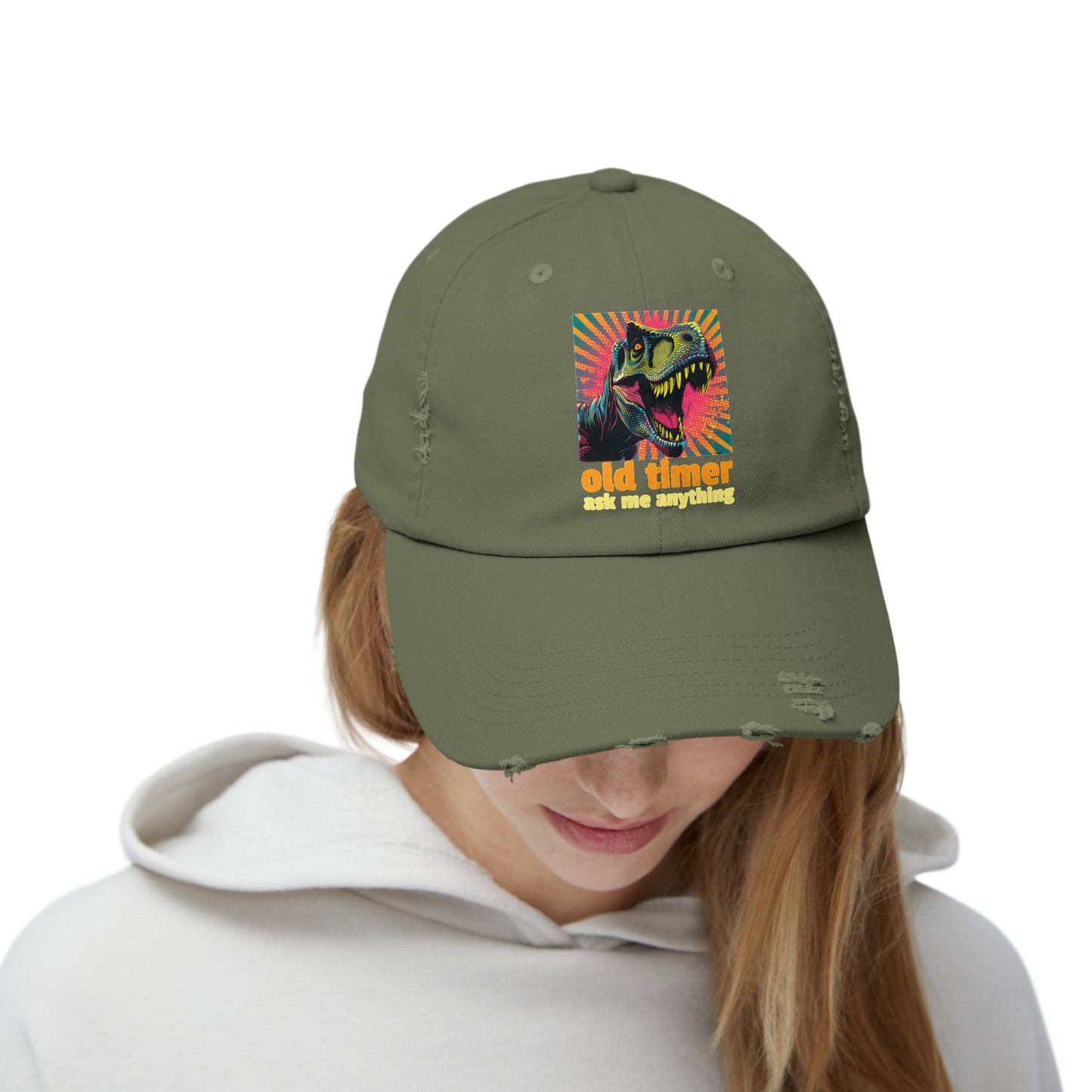 Old Timer Unisex Distressed Cap