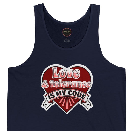 Love and Tolerance Unisex Jersey Tank