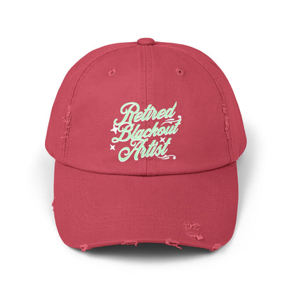 Retired Blackout Artist Unisex Distressed Cap
