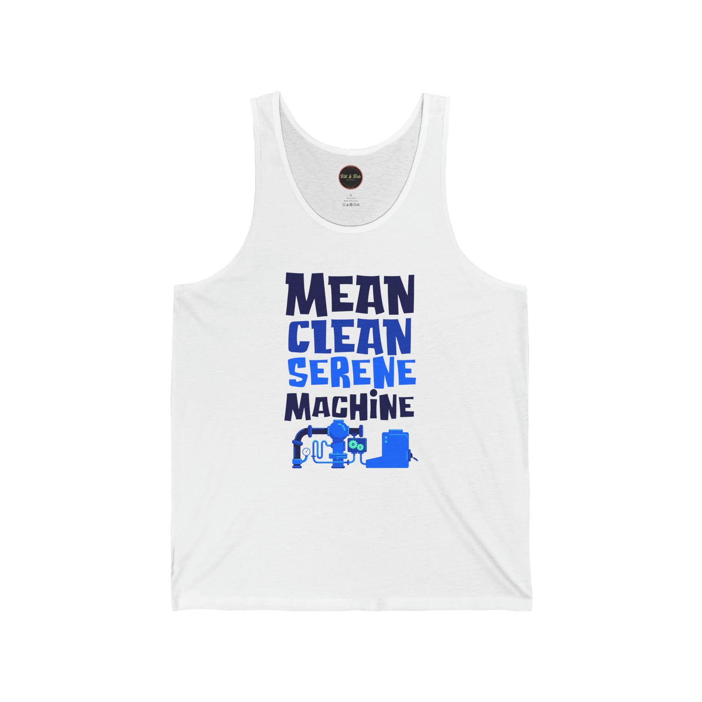 Mean Clean Serene Machine Unisex Jersey Tank