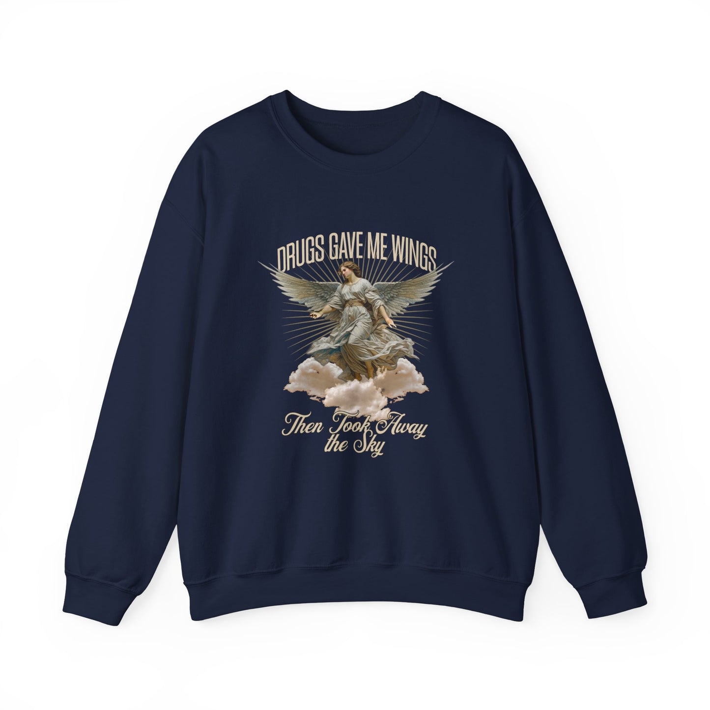 Drugs Gave Me Wings Unisex Heavy Blend™ Crewneck Sweatshirt