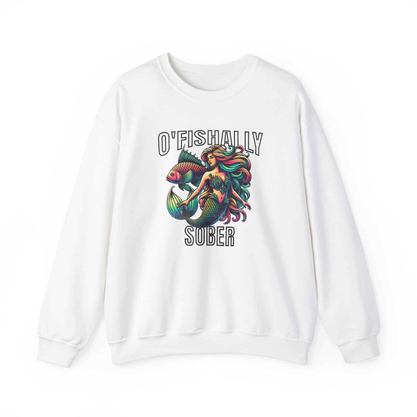 O'Fishally Sober Unisex Heavy Blend™ Crewneck Sweatshirt