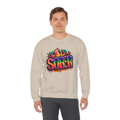 Sober Flames Unisex Heavy Blend™ Crewneck Sweatshirt