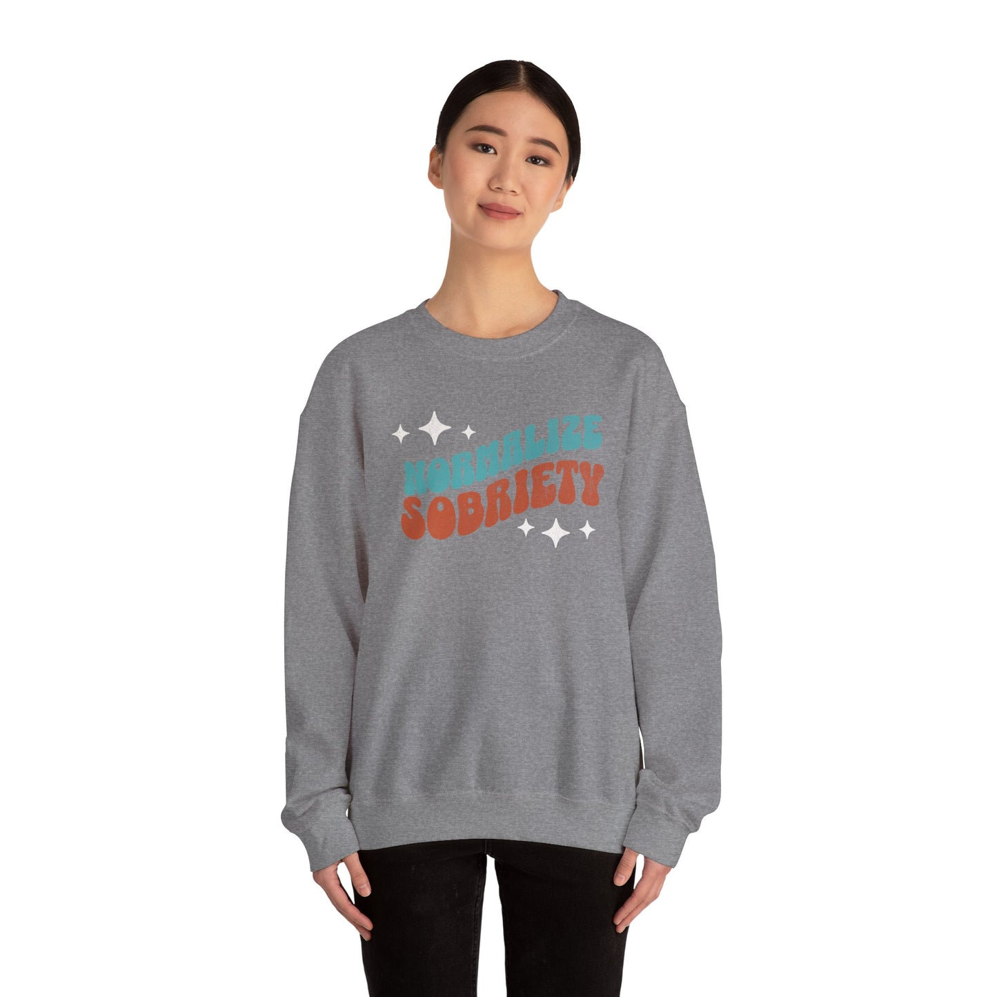 Normalize Sobriety Unisex Heavy Blend™ Crewneck Sweatshirt