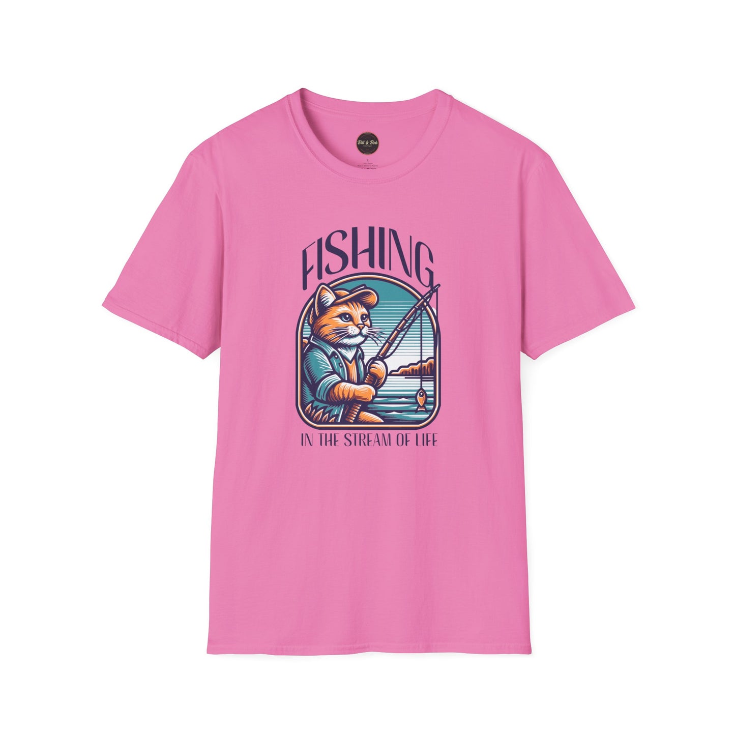 Fishing in the Stream of Life Unisex Softstyle T-Shirt