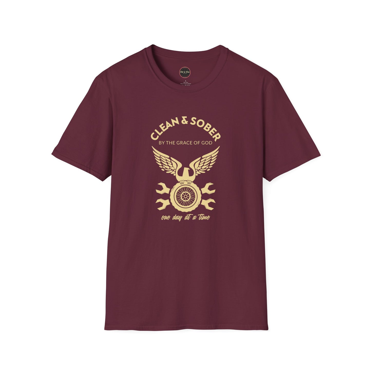 Clean and Sober by the Grace of God Unisex Softstyle T-Shirt