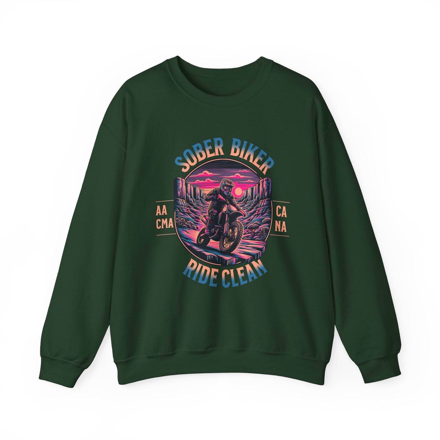 Sober Biker Unisex Heavy Blend™ Crewneck Sweatshirt