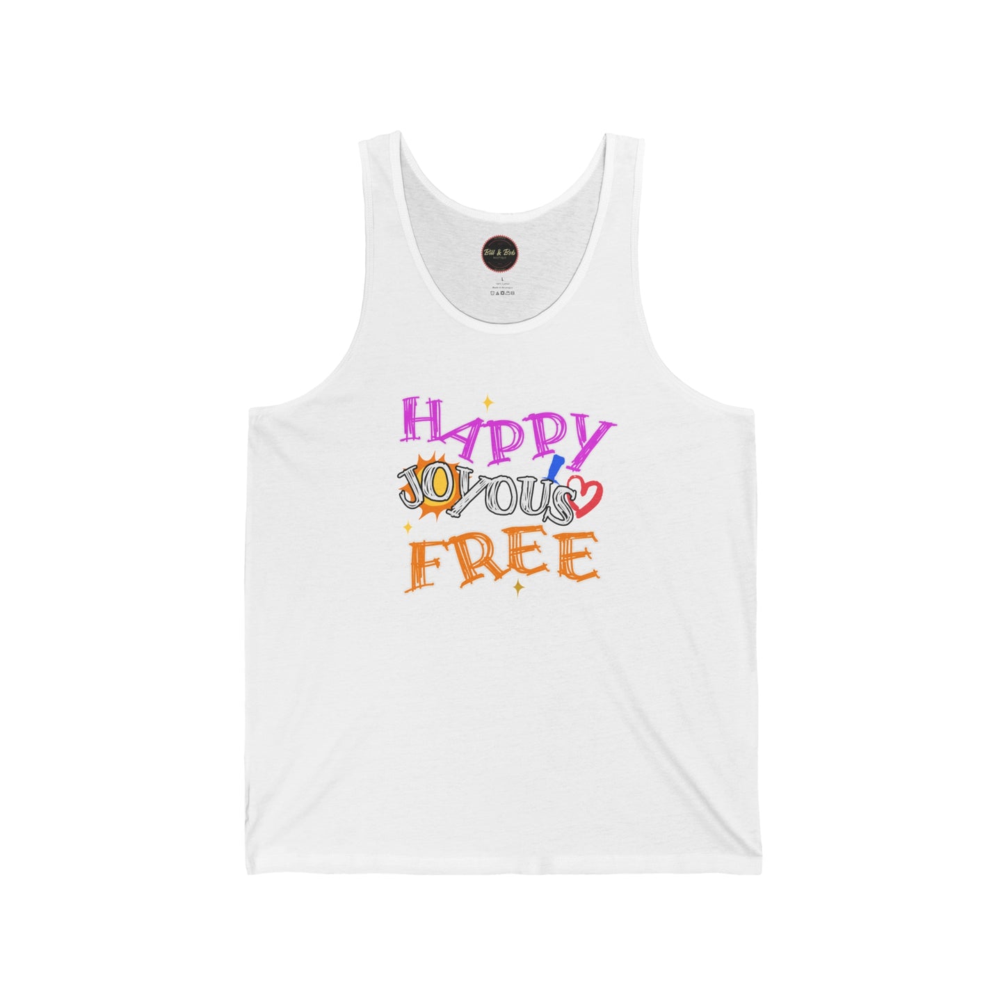 Happy Joyous Free Unisex Jersey Tank