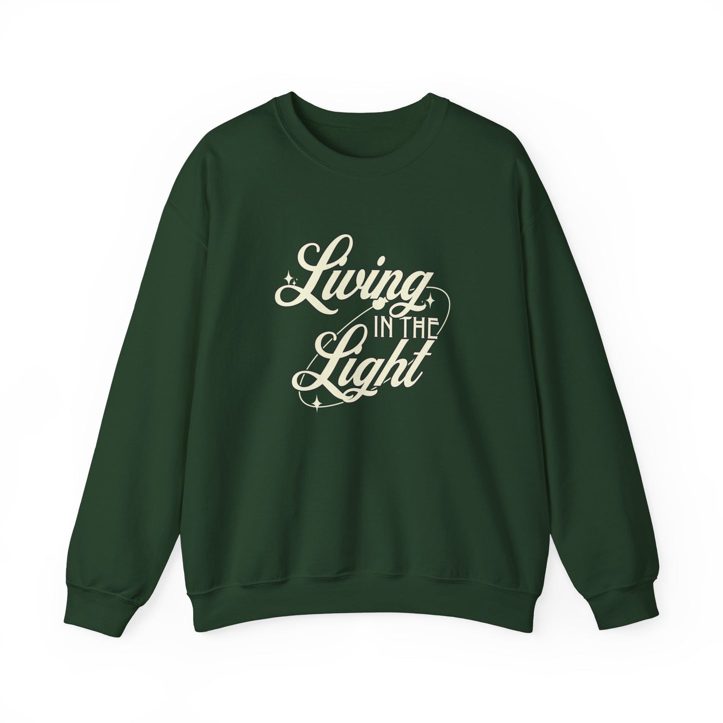 Living in the Light Unisex Heavy Blend™ Crewneck Sweatshirt