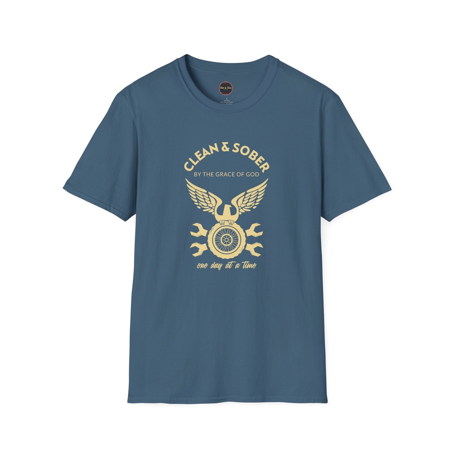 Clean and Sober by the Grace of God Unisex Softstyle T-Shirt