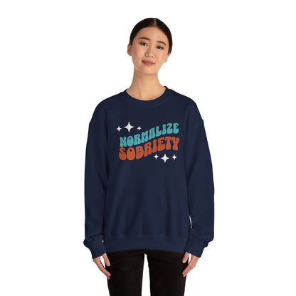 Normalize Sobriety Unisex Heavy Blend™ Crewneck Sweatshirt