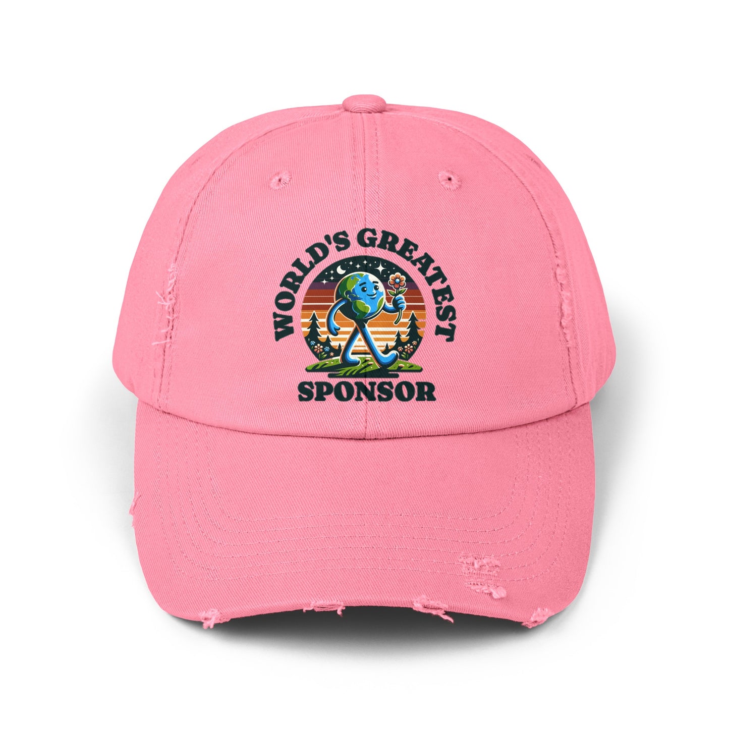 World's Greatest Sponsor Unisex Distressed Cap