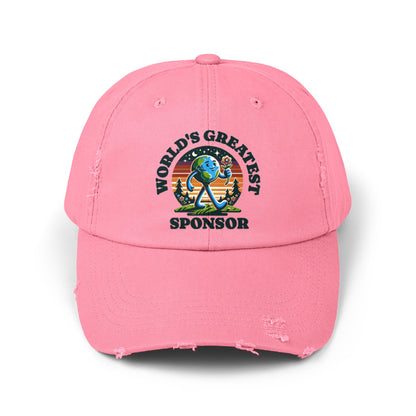 World's Greatest Sponsor Unisex Distressed Cap