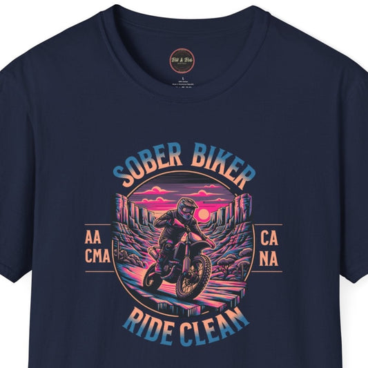 Sober Biker Unisex Softstyle T-Shirt