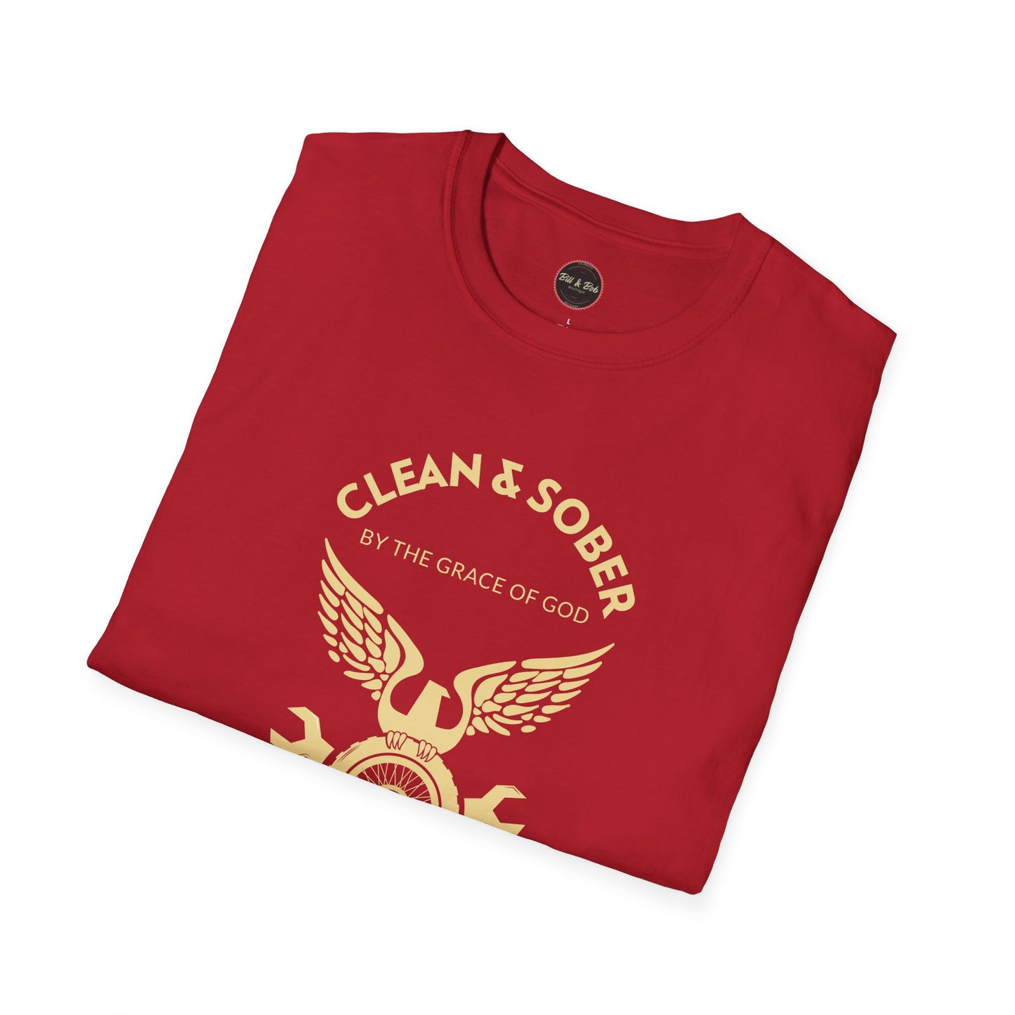 Clean and Sober by the Grace of God Unisex Softstyle T-Shirt