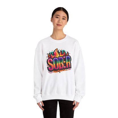 Sober Flames Unisex Heavy Blend™ Crewneck Sweatshirt