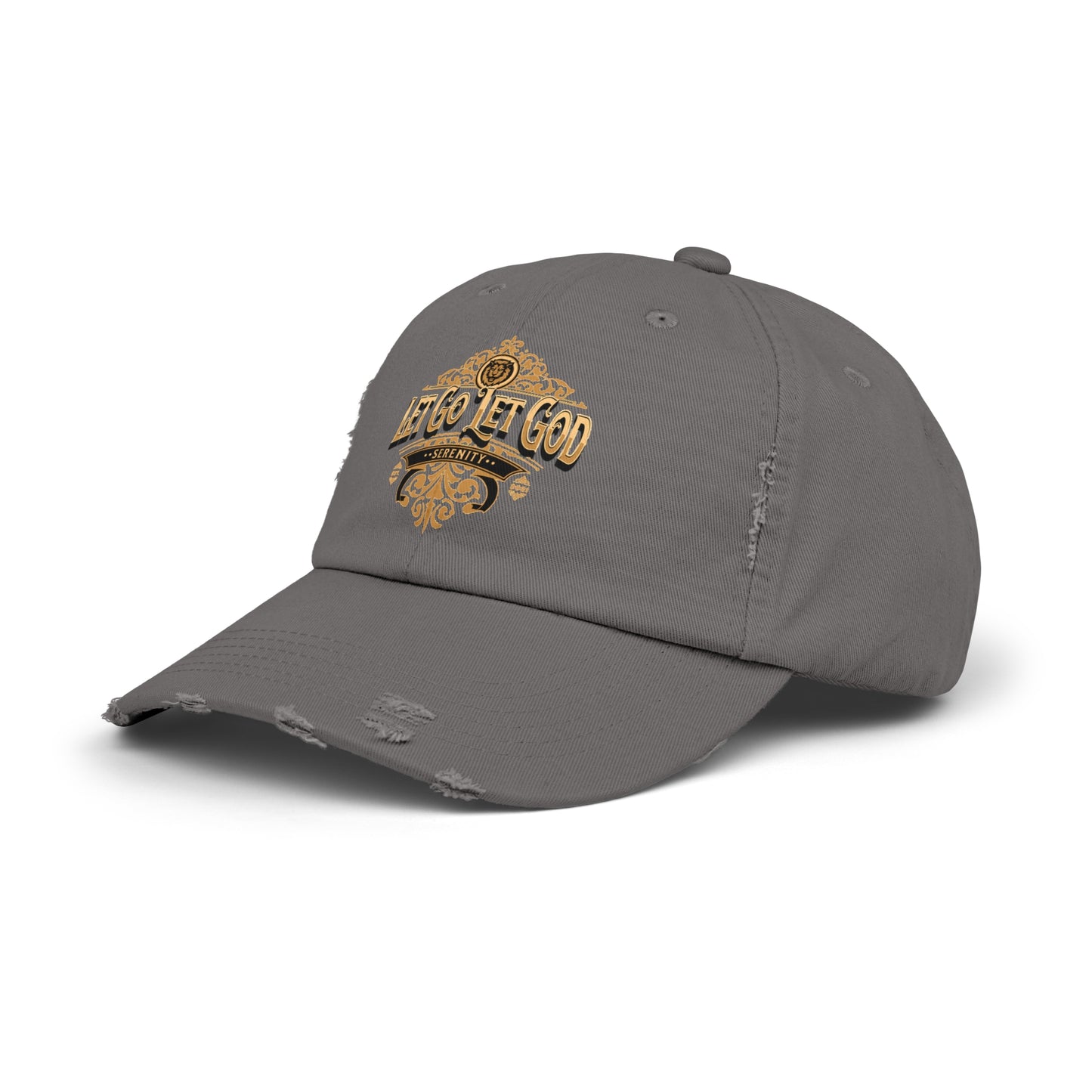 Let Go Let God Unisex Distressed Cap