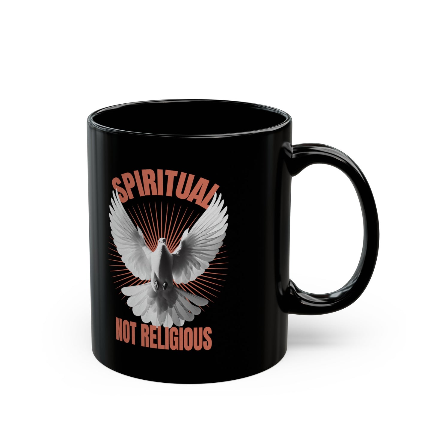 Spiritual not Religious Black Mug (11oz)