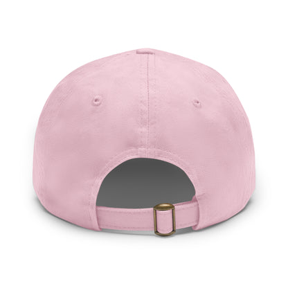 Former Trainwreck Dad Hat with Leather Patch (Round)