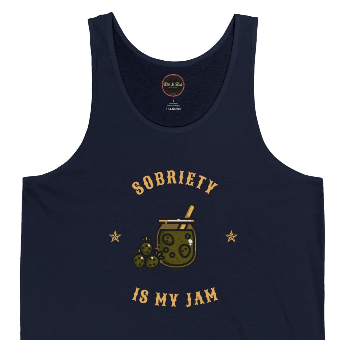 Sobriety is my Jam Unisex Jersey Tank