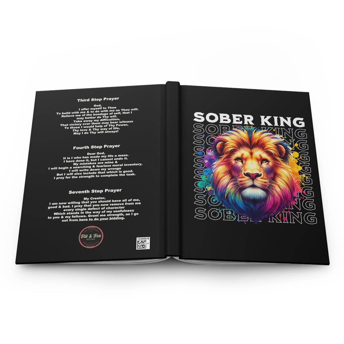 Sober King Hardcover Journal Matte