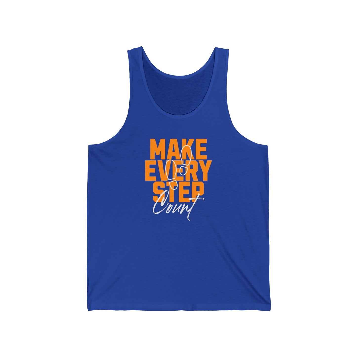 Make Every Step Count Unisex Jersey Tank