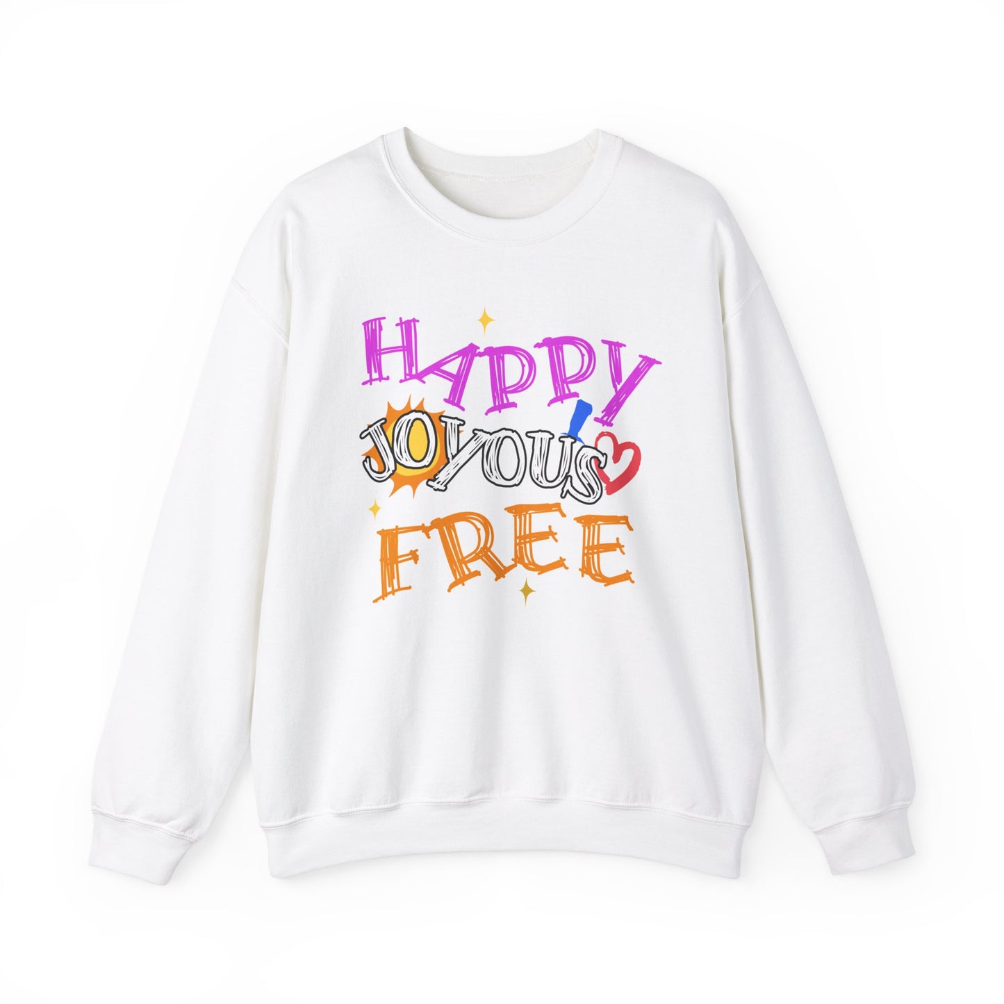 Happy Joyous Free Unisex Heavy Blend™ Crewneck Sweatshirt