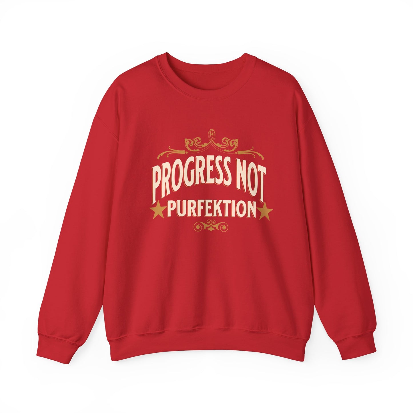 Progress Not Purfektion Fancy Unisex Heavy Blend™ Crewneck Sweatshirt