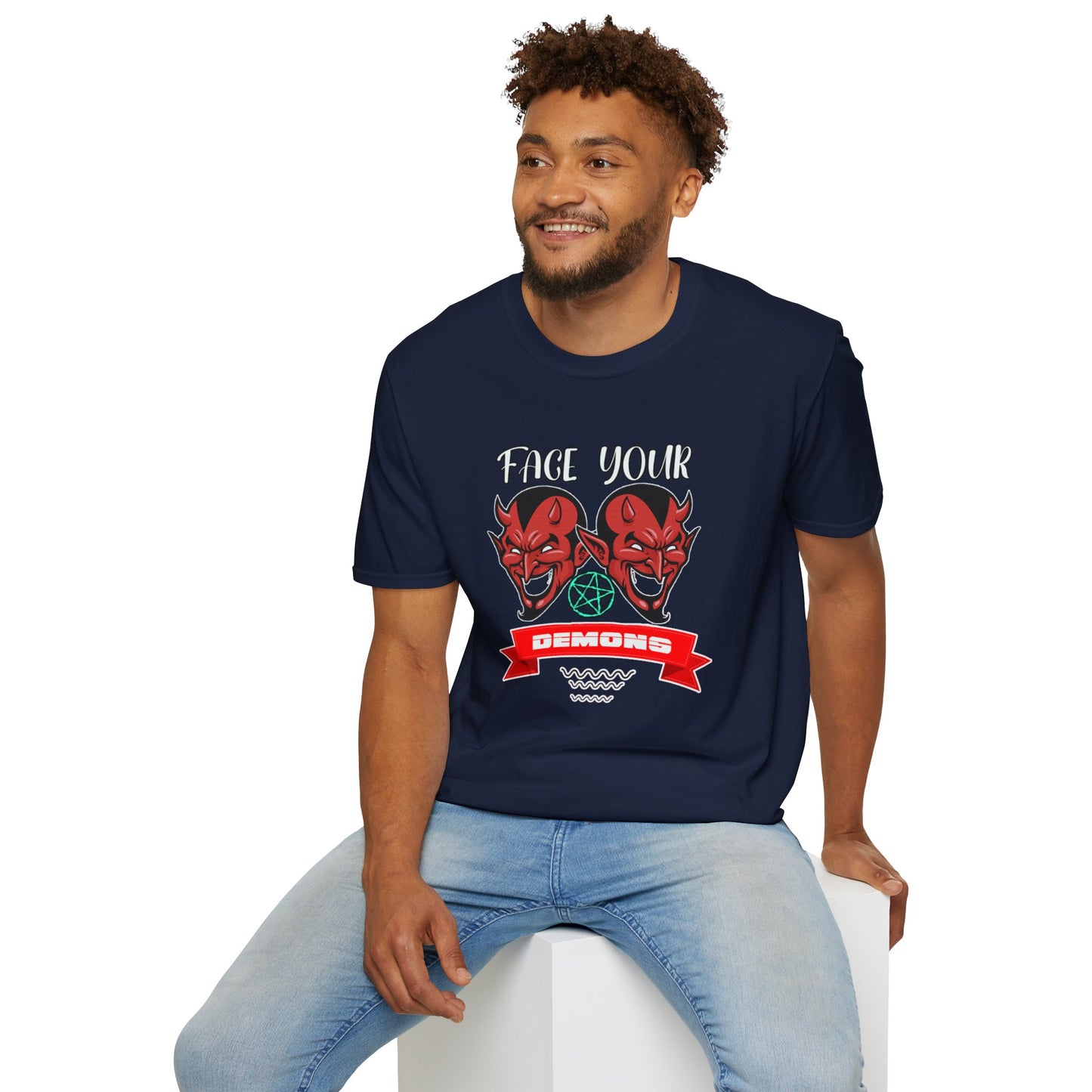 Face Your Demons Unisex Softstyle T-Shirt